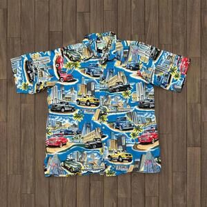 RARE Vintage Reyn Spooner Ford F-150 Hawaiian Shirt Size M